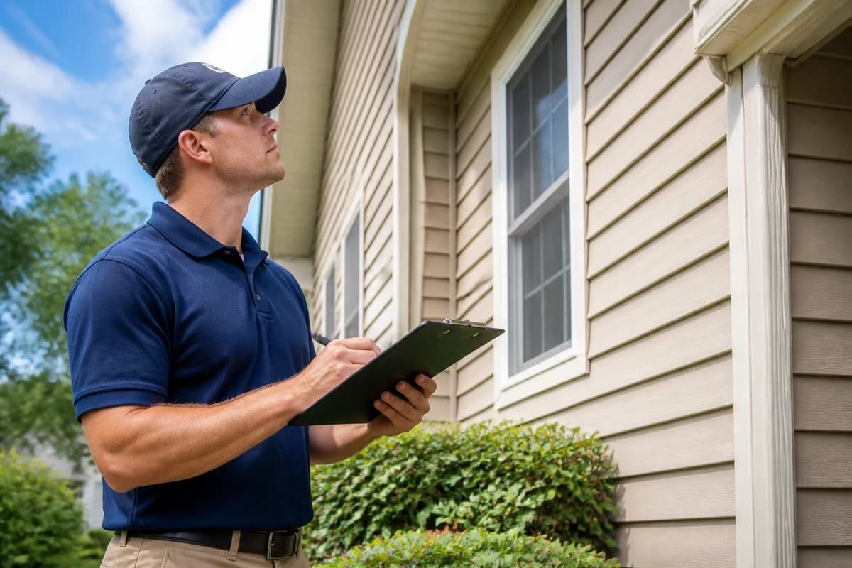 Field technician at a residential site